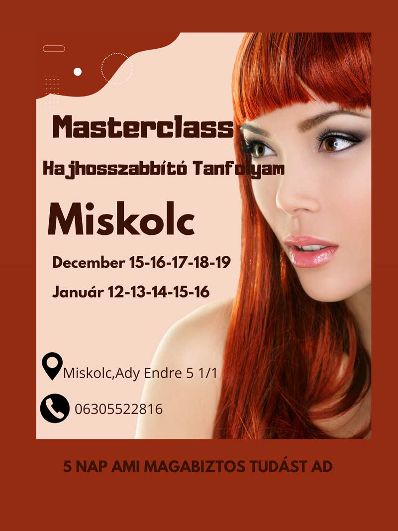 Cseffo Cosmetic – Hajhosszabbító Masterclass