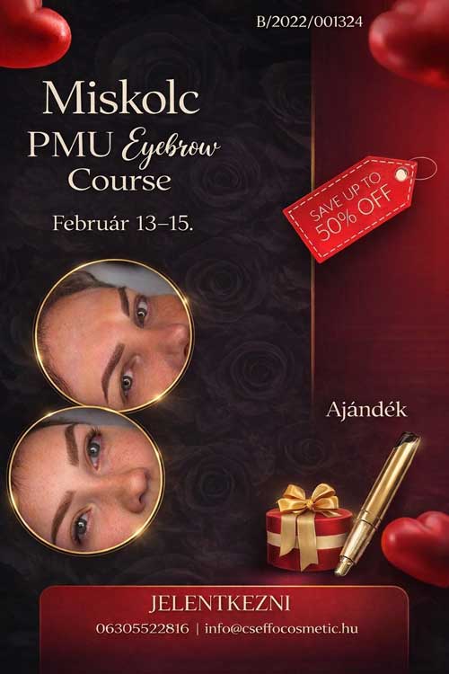 Miskolc PMU Eyebrow Course – 2026. február 13–15.